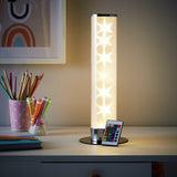 Glow Kids Galaxy LED cylinder table lamp white (British brand)