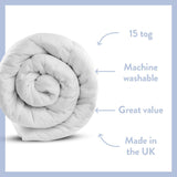 Dreamwell Heavy Weight 15 Tog Double Duvet - British product