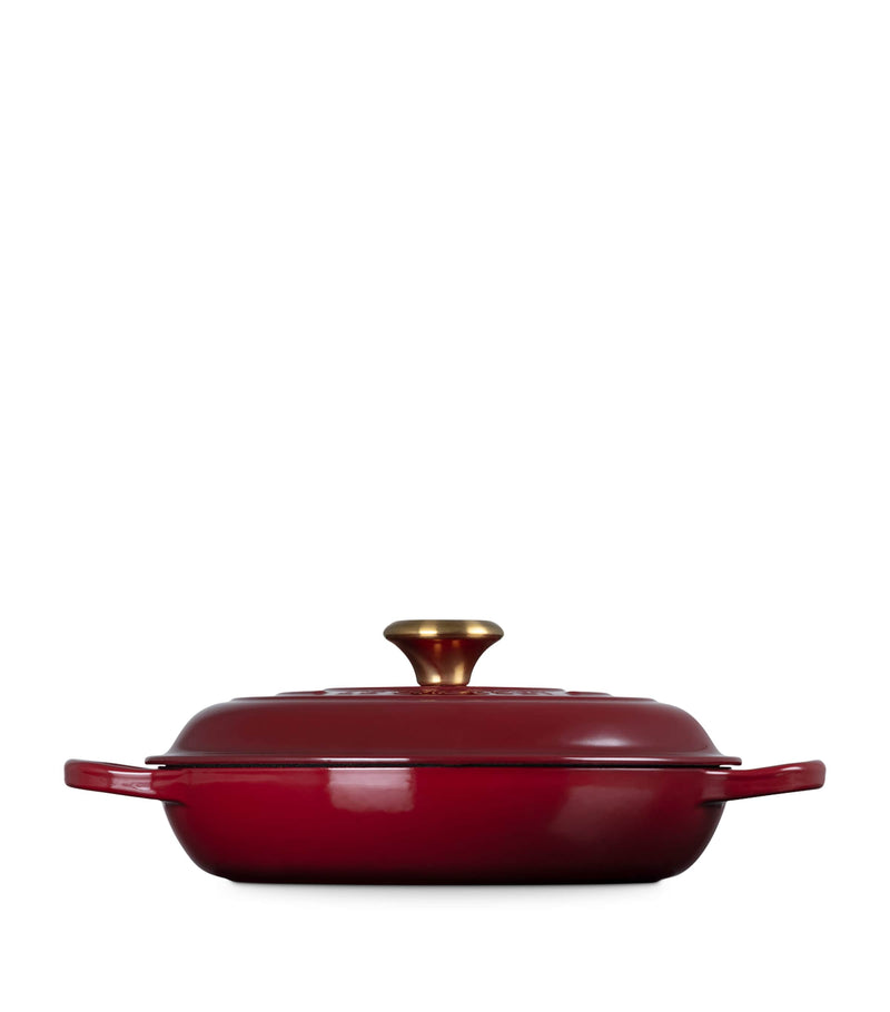 Le Creuset cast iron shallow casserole dish 26cm, UK version