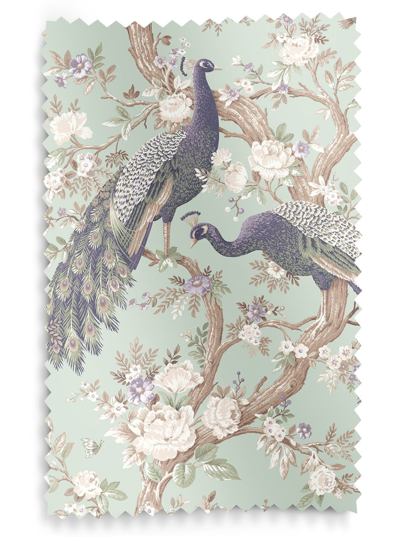 Laura Ashley Belvedere duck egg blue curtains - British product