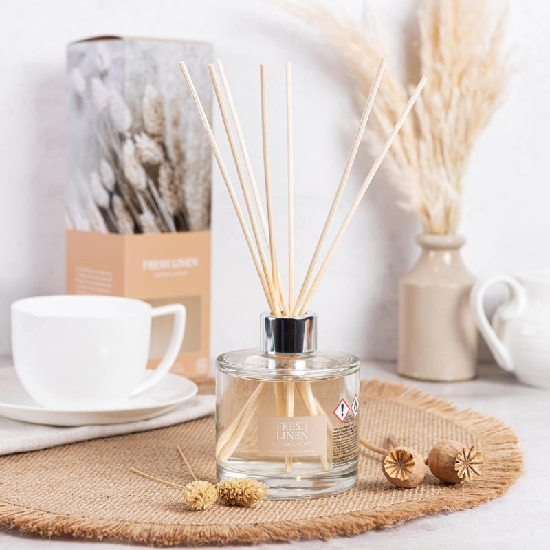 Wax Lyrical Fresh Linen reed diffuser 200ml (British brand)