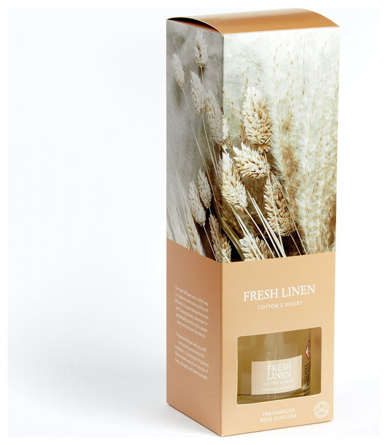 Wax Lyrical Fresh Linen reed diffuser 200ml (British brand)
