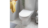 Argos Home D shaped toilet seat white soft close - British product