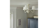 Argos Argos Home Twist Metal Semi Flush Ceiling Light - Cream- Buy online at McGrocer