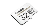 SanDisk High Endurance microSD card 32GB, imported from the UK