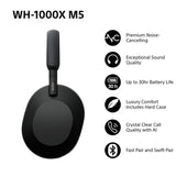 Sony WH1000XM5 over-ear wireless headphones black - British product