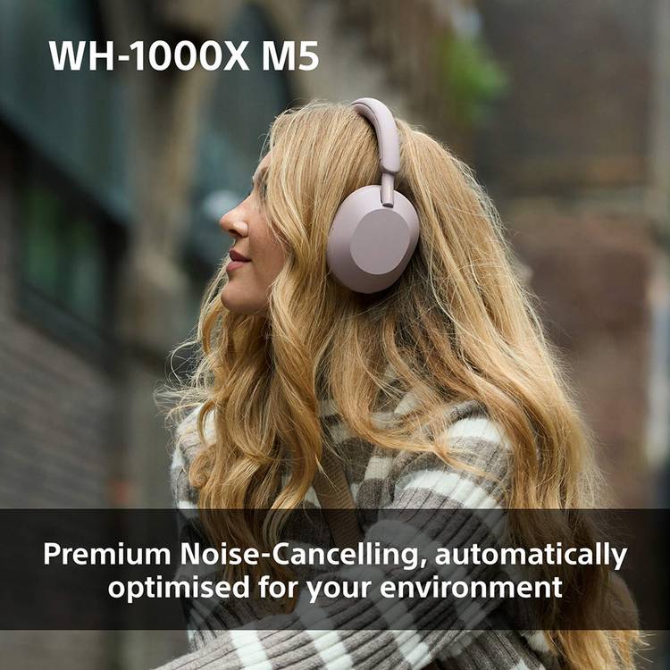 Sony WH1000XM5 over-ear wireless headphones black - British product