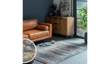 Argos Habitat Distressed Abstract Blue Flatweave Rug 120x170cm- Buy online at McGrocer