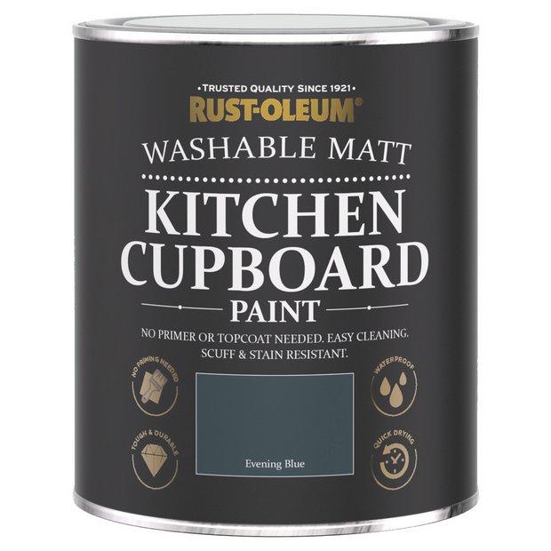 Rust-Oleum kitchen cupboard paint Evening Blue 750ml, UK version