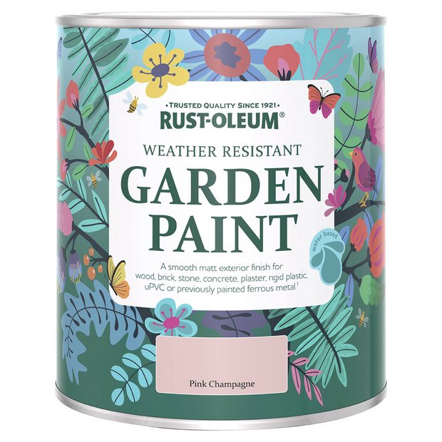 Rust-Oleum garden matt paint pink champagne 750ml, imported from the UK