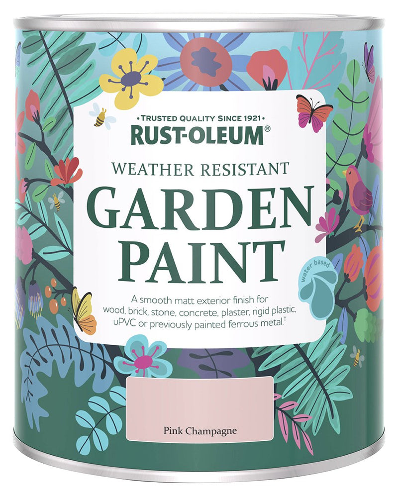 Rust-Oleum garden matt paint pink champagne 750ml, imported from the UK