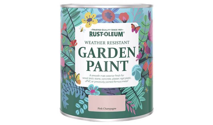 Rust-Oleum garden matt paint pink champagne 750ml, imported from the UK