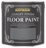 Rust-Oleum Chalky Floor Matt Paint Anthracite 2.5L, imported from the UK