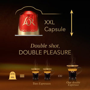 L'OR BARISTA Double Espresso XXL Coffee Pods Intensity 7 10 per pack