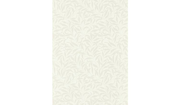 Morris & Co. Pure Willow Bough white floral wallpaper, imported from the UK