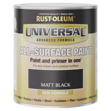 Rust-Oleum Black Matt Paint 750ml, imported from the UK