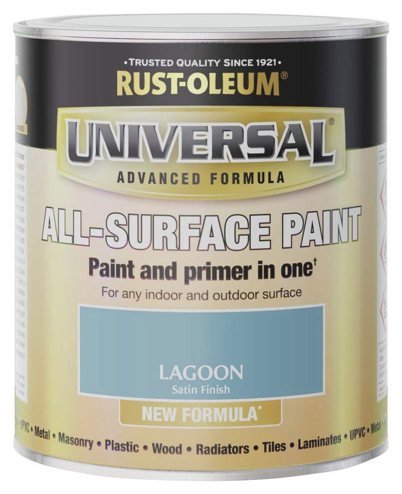 Rust-Oleum all-surface satin paint Lagoon 750ml, imported from the UK