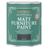 Rust-Oleum furniture matt paint Black Sand 750ml, imported from the UK