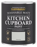 Rust-Oleum Kitchen Cupboard Matt Paint Winter Grey 750ml, imported from the UK