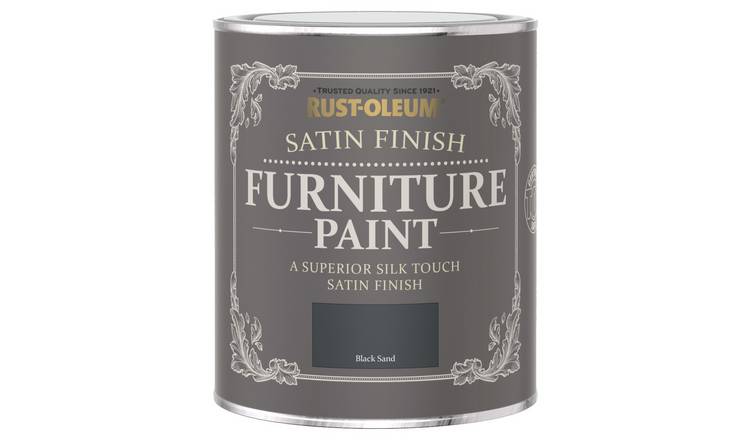 Rust-Oleum furniture satin paint black sand 750ml, imported from the UK