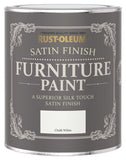 Rust-Oleum furniture satin paint Chalk White 750ml, imported from the UK