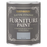 Rust-Oleum Furniture Satin Paint Mineral Grey 750ml, imported from the UK