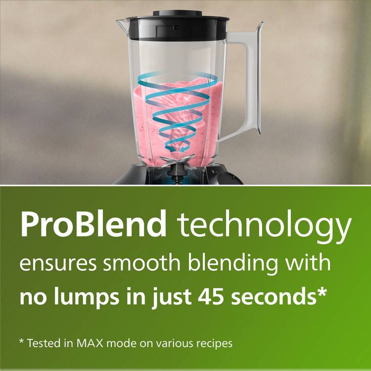 Philips ProBlend blender 1.9L plastic jug stainless steel blades (British brand)