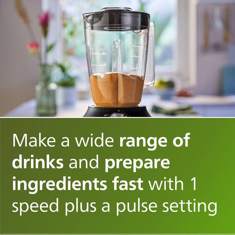 Philips ProBlend blender 1.9L plastic jug stainless steel blades (British brand)