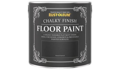 Rust-Oleum Chalky Floor Matt Paint Natural Charcoal Floor Paint 2.5L