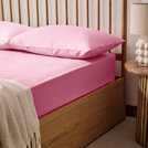 Habitat pink polycotton fitted sheet small double, UK version