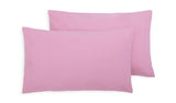 Habitat Polycotton Standard Pink Pillowcase Pair L50 x W75cm