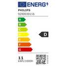Philips 10.5W LED BC dimmable light bulb, imported from the UK