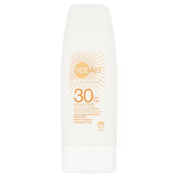 Solait Sensitive Sun Lotion SPF 30 200ml (British brand)