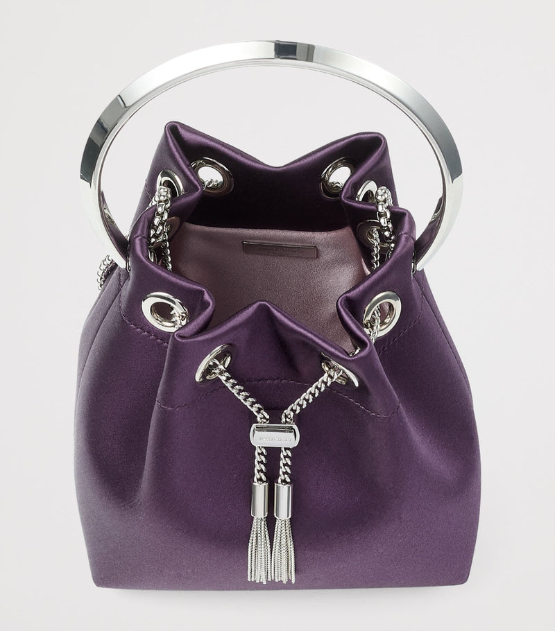 Jimmy Choo Bon Bon satin top-handle bag, UK version