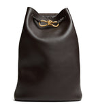 Bottega Veneta Andiamo leather backpack with gold-tone hardware (British brand)