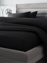 Next Black 300 Thread Count Collection Luxe Cotton Deep Fitted Sheet- Buy online at McGrocer