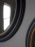 Gallery Home Bruton convex mirror black and gold 50cm - British product
