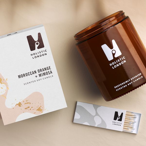 Holistic London Orange Mimosa scented candle 180ml (British brand)