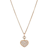 Harrods Chopard Happy Hearts Rose Gold and Diamond Pendant- Buy online at McGrocer