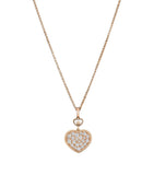 Chopard Happy Hearts pendant 18k rose gold with diamonds, UK version
