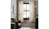 Argos Habitat Faux Silk Eyelet Curtains Champagne Window Curtains 168x229cm- Buy online at McGrocer