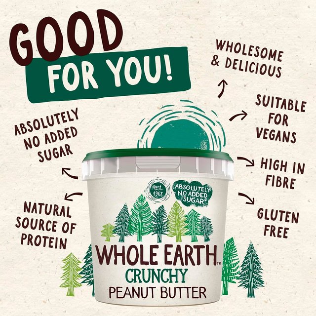 Whole Earth Crunchy Peanut Butter 1kg GOODS M&S