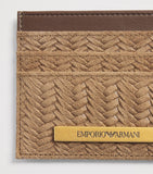 Emporio Armani suede embossed card holder - British product
