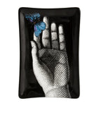 Fornasetti rectangular porcelain ashtray - British product