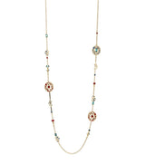 Harrods Boodles Yellow Gold Diamond and Gemstone Palace Collection Presence Chamber Long Necklace- Buy online at McGrocer