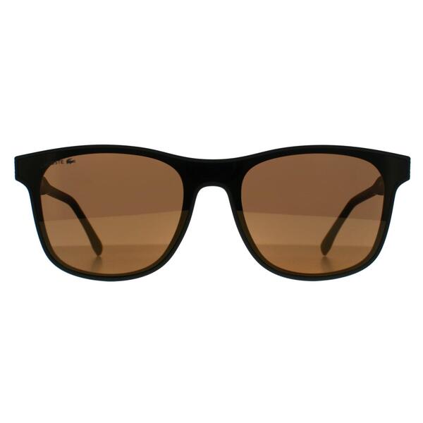 Lacoste L907S green matte sunglasses wayfarer, imported from the UK