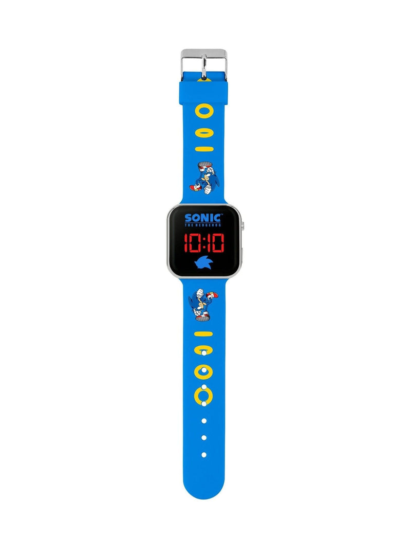 Peers Hardy Sonic the Hedgehog LED watch with printed strap - British product