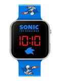 Peers Hardy Sonic the Hedgehog LED watch with printed strap - British product