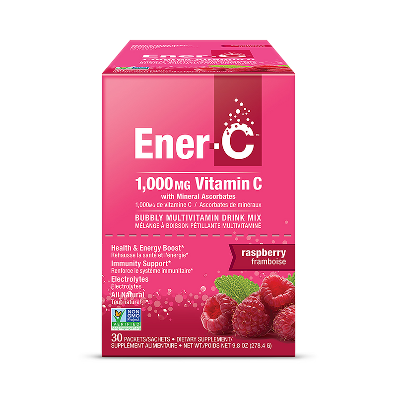 Ener Life Ener-C Raspberry effervescent drink mix 30 sachets - British product