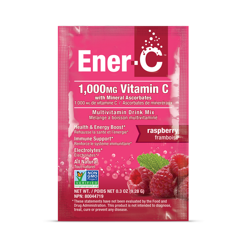 Ener Life Ener-C Raspberry effervescent drink mix 30 sachets - British product